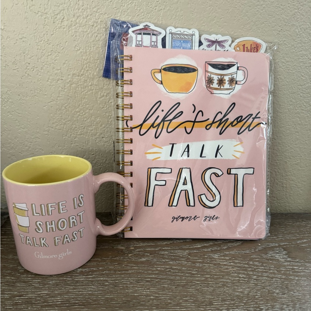 New Target Bullseye Gilmore Girls limited released Journal & Coffee Mug